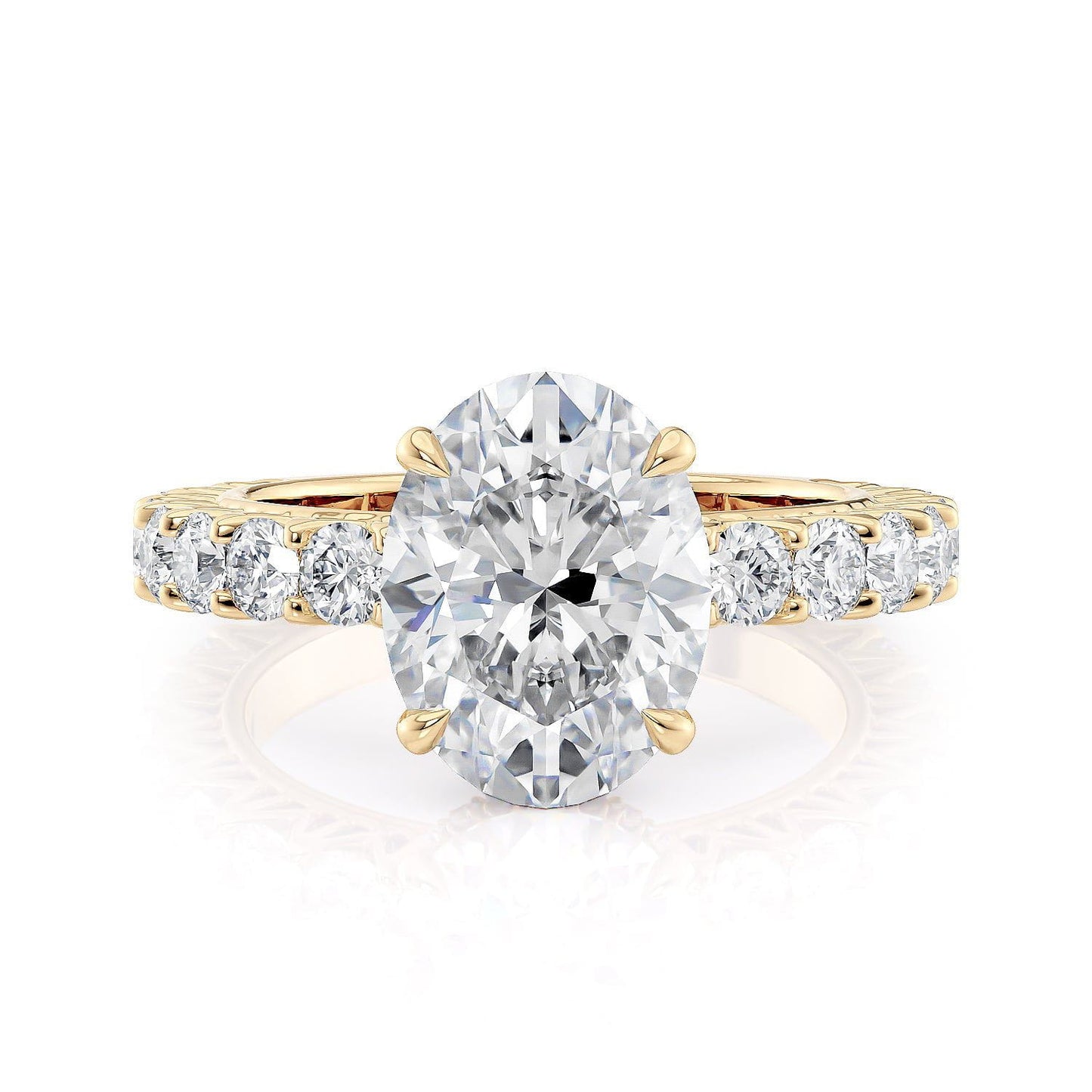 MICHAEL M Engagement Rings 18K Yellow Gold Meksian R901-3