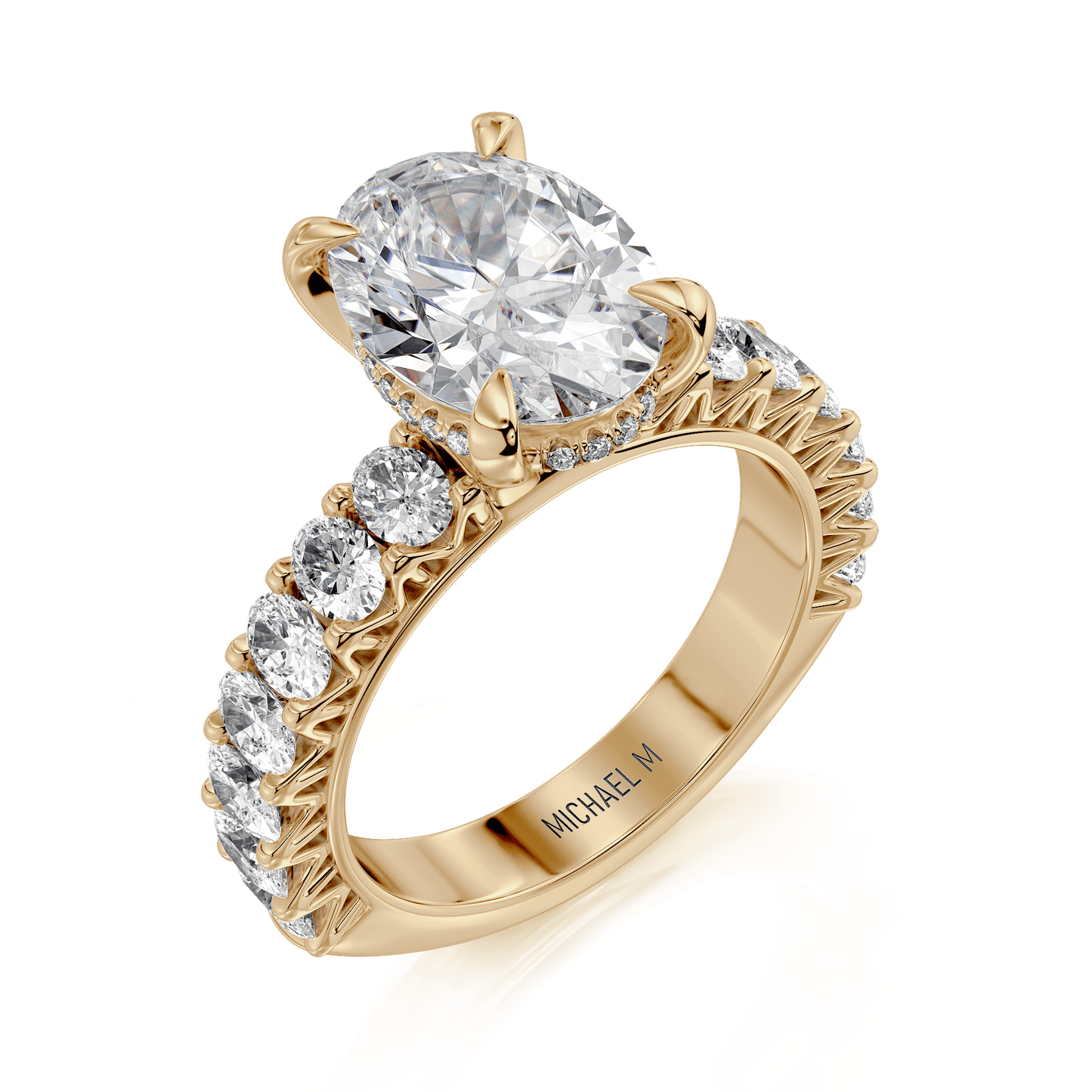MICHAEL M Engagement Rings 18K Yellow Gold Meksian R903-3