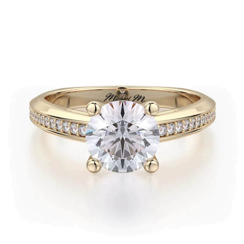 MICHAEL M Engagement Rings 18K Yellow Gold Monaco R650-1 R650-1YG