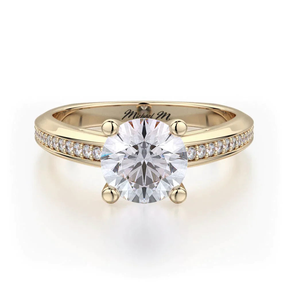 MICHAEL M Engagement Rings 18K Yellow Gold Monaco R650-1 R650-1YG