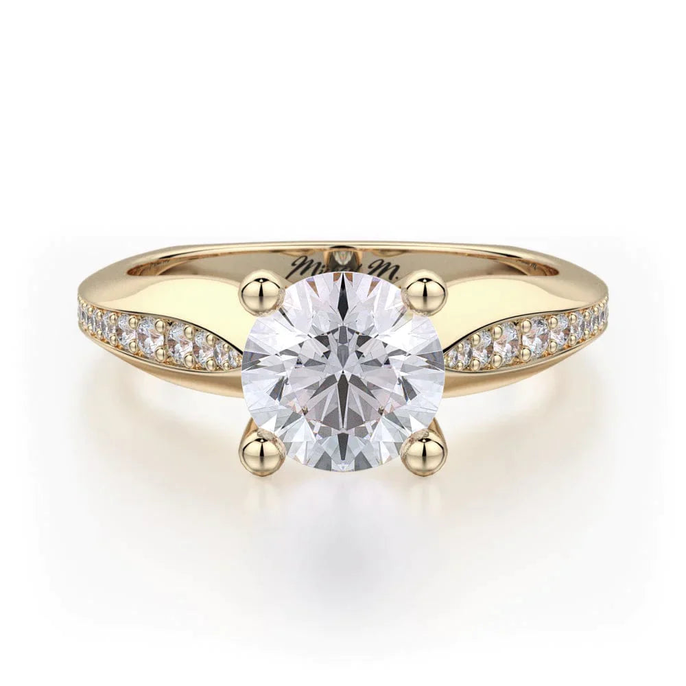 MICHAEL M Engagement Rings 18K Yellow Gold Monaco R651-1 R651-1YG