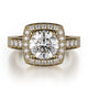MICHAEL M Engagement Rings 18K Yellow Gold Princess R261-2 R261-2YG