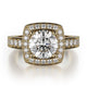 MICHAEL M Engagement Rings 18K Yellow Gold Princess R261-2 R261-2YG