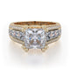 MICHAEL M Engagement Rings 18K Yellow Gold Princess R401-2 R401-2YG