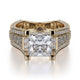 MICHAEL M Engagement Rings 18K Yellow Gold Princess R424-2 R424-2YG