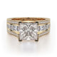 MICHAEL M Engagement Rings 18K Yellow Gold Princess R465-2 R465-2YG