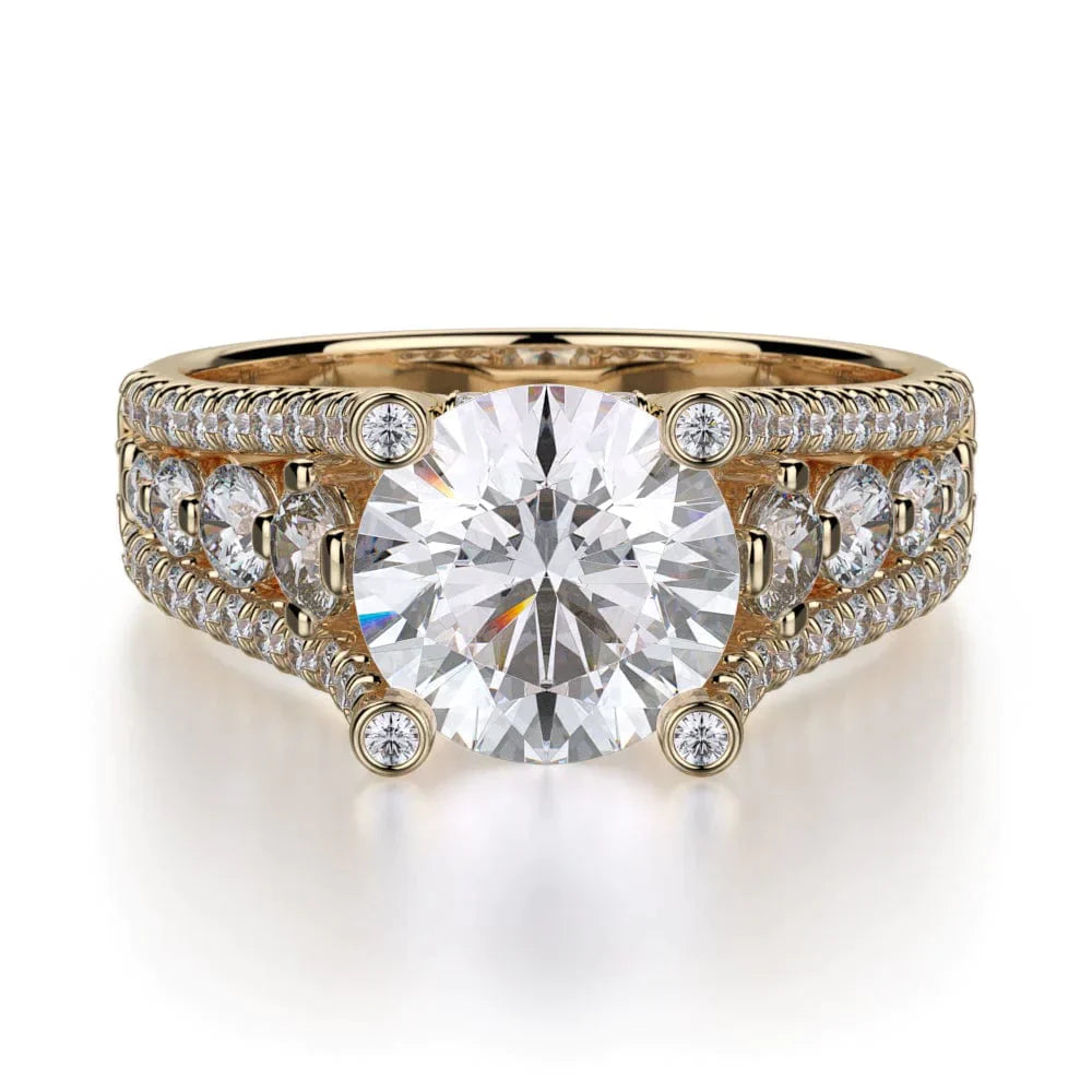 MICHAEL M Engagement Rings 18K Yellow Gold Stella R306-2 R306-2YG