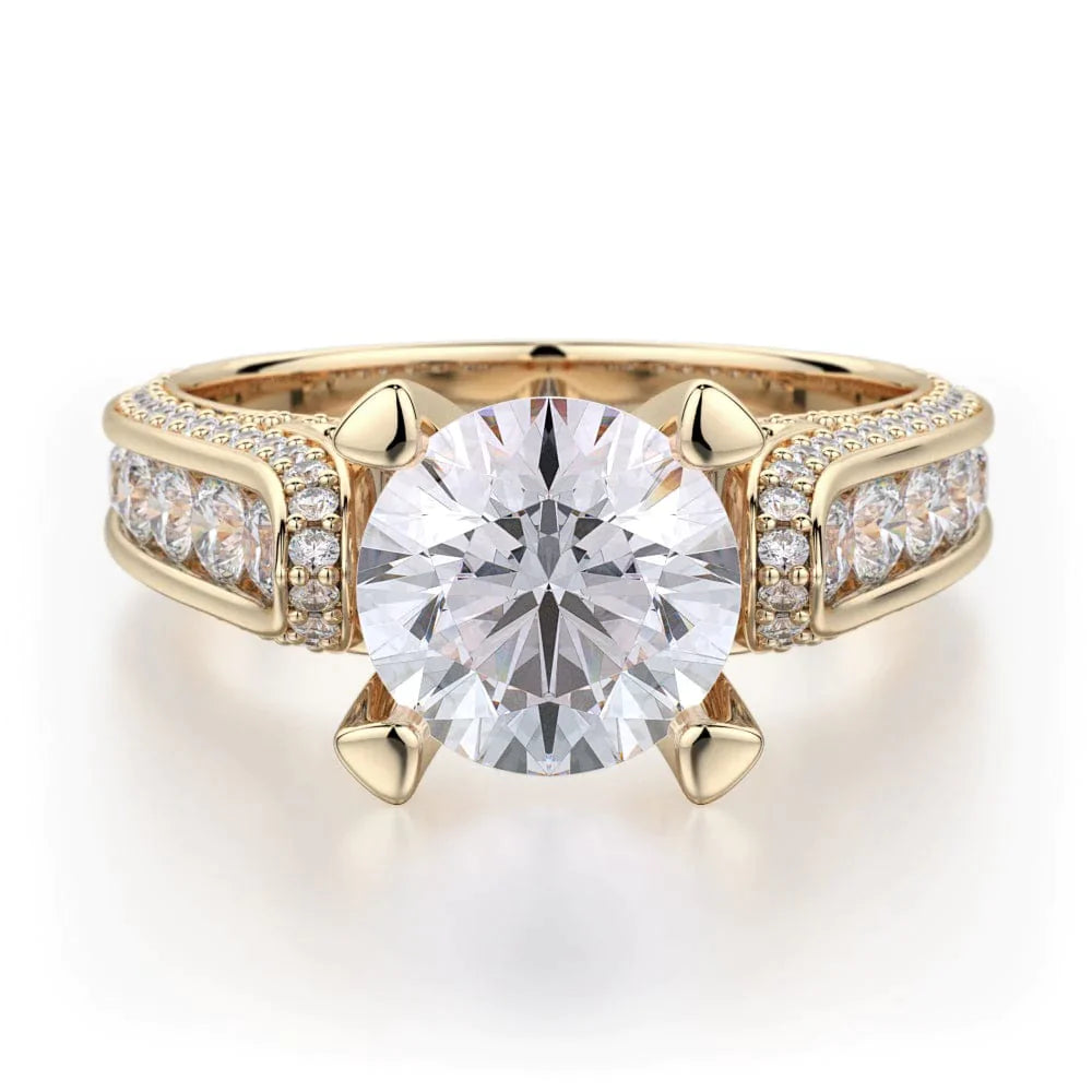 MICHAEL M Engagement Rings 18K Yellow Gold Stella R399-2 R399-2YG