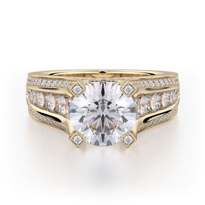 MICHAEL M Engagement Rings 18K Yellow Gold Stella R416-2 R416-2YG