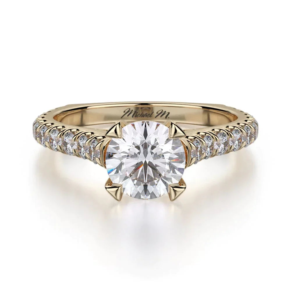 MICHAEL M Engagement Rings 18K Yellow Gold Stella R655S-1 R655S-1YG