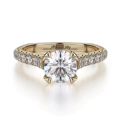 MICHAEL M Engagement Rings 18K Yellow Gold Stella R655S-1 R655S-1YG