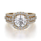 MICHAEL M Engagement Rings 18K Yellow Gold Stella R681-1.5 R681-1.5YG