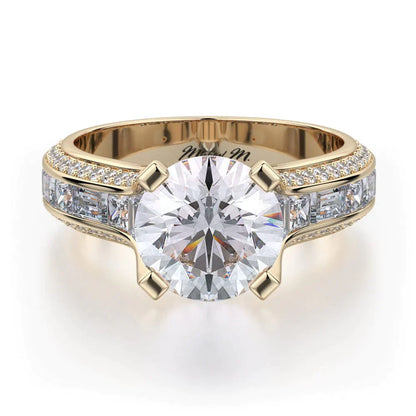 MICHAEL M Engagement Rings 18K Yellow Gold Stella R690-2 R690-2YG