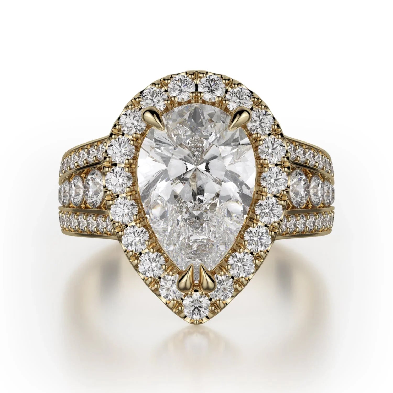 MICHAEL M Engagement Rings 18K Yellow Gold Stella R766-2 R766-2YG