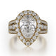 MICHAEL M Engagement Rings 18K Yellow Gold Stella R766-2 R766-2YG