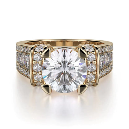 MICHAEL M Engagement Rings 18K Yellow Gold Strada R406-2 R406-2YG
