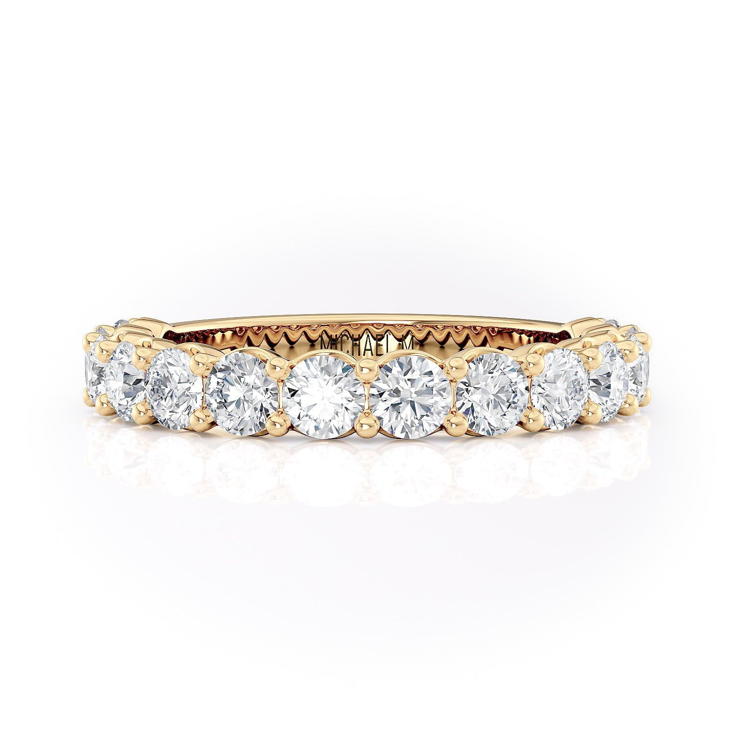 MICHAEL M Engagement Rings 18K Yellow Gold Wedding Band R736B