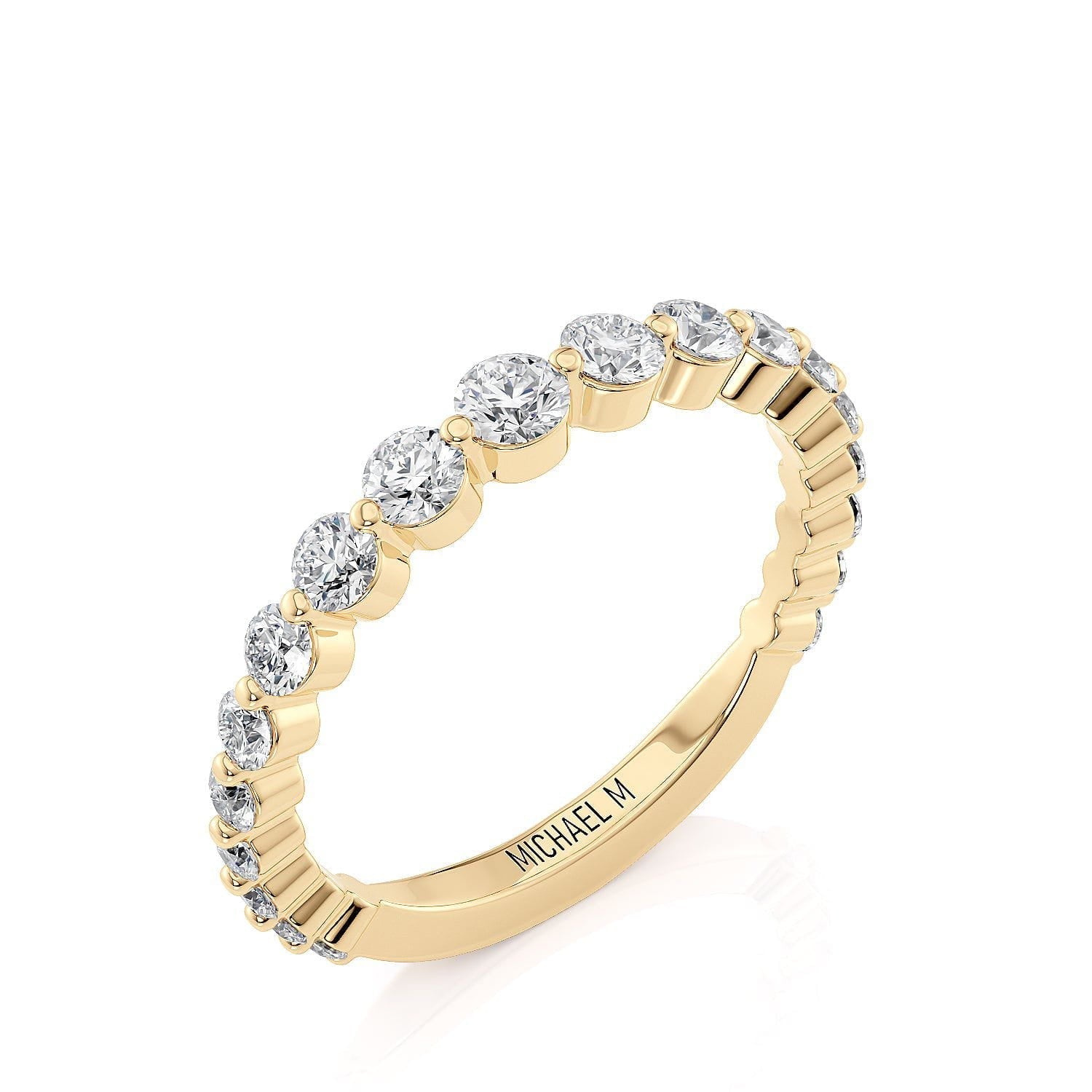 MICHAEL M Engagement Rings 18K Yellow Gold Wedding Band R786B