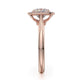Michael M Center Stone Four Prong Round Engagement Ring