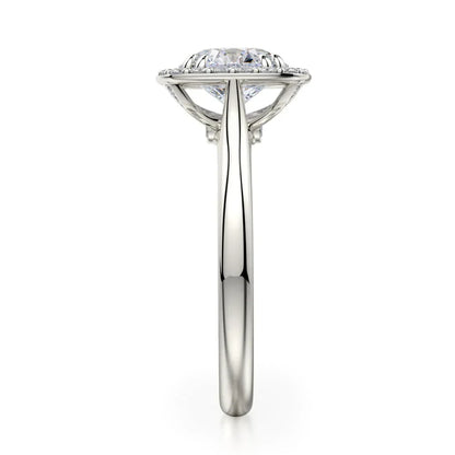 Michael M Center Stone Four Prong Round Engagement Ring