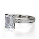 Michael M Center Stone Prong Emerald Engagement Ring