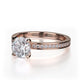 Michael M Pave Round Engagement Ring