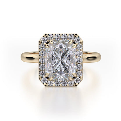 Michael M Prong Radiant Engagement Ring