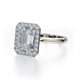 Michael M Center Stone Claw Prong Emerald Engagement Ring