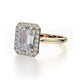 Michael M Center Stone Claw Prong Emerald Engagement Ring