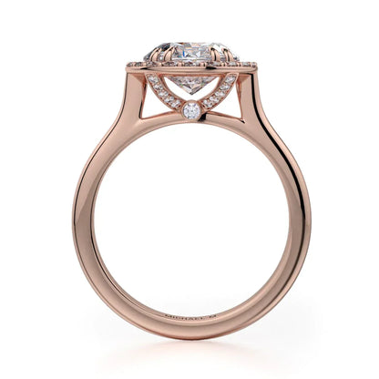 Michael M Bezel Oval Engagement Ring