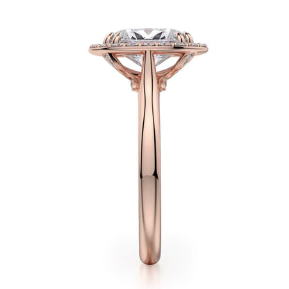 Michael M Bezel Oval Engagement Ring