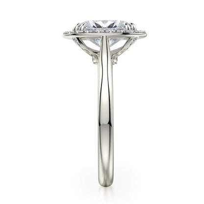Michael M Bezel Oval Engagement Ring