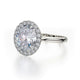 Michael M Bezel Oval Engagement Ring