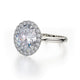 Michael M Bezel Oval Engagement Ring
