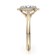 Michael M Bezel Oval Engagement Ring