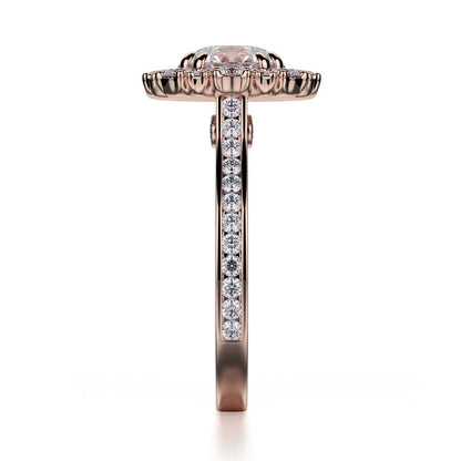 Michael M Prong Round Engagement Ring