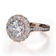 Michael M Prong Round Engagement Ring