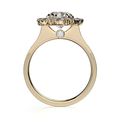 Michael M Prong Round Engagement Ring