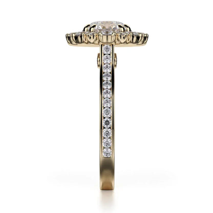 Michael M Prong Round Engagement Ring