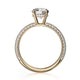 Michael M Hidden Halo Round Engagement Ring