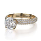 Michael M Hidden Halo Round Engagement Ring