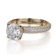 Michael M Hidden Halo Round Engagement Ring