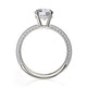 Michael M Hidden Halo Round Engagement Ring