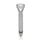 Michael M Hidden Halo Round Engagement Ring