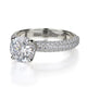 Michael M Hidden Halo Round Engagement Ring