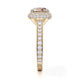 Michael M Hidden Halo Round Engagement Ring