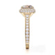 Michael M Hidden Halo Round Engagement Ring