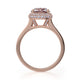 Michael M Hidden Halo Round Engagement Ring