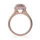 Michael M Hidden Halo Round Engagement Ring