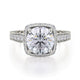 Michael M Hidden Halo Round Engagement Ring